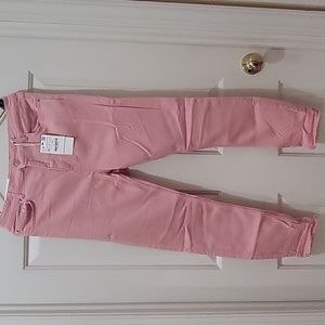 NEW NWT Zara Soho Pink High Waisted Jeans Sz 10